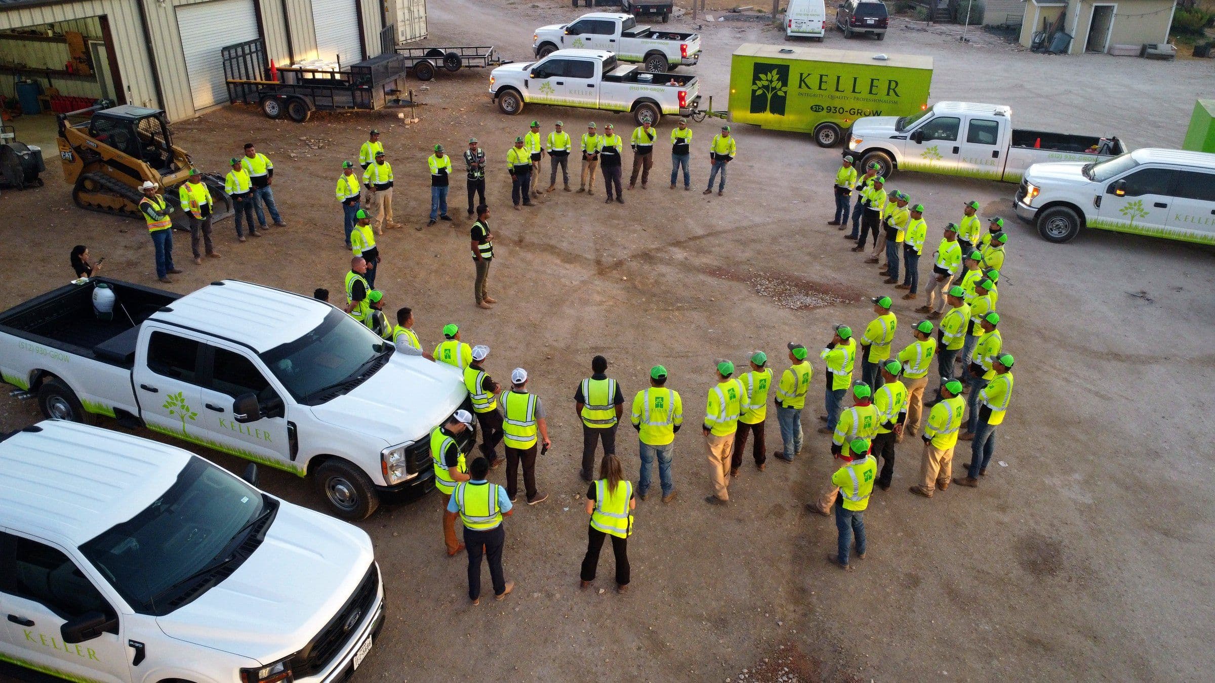 The Keller Commercial & Home Services Team and Fleet